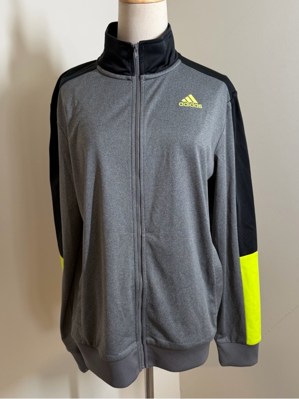 Adidas Kids Tiro 21 Performx Grey Black Yellow -SZ XL- Active Sport Track Jacket
